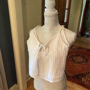 Keyhole spaghetti strap tank top shirt